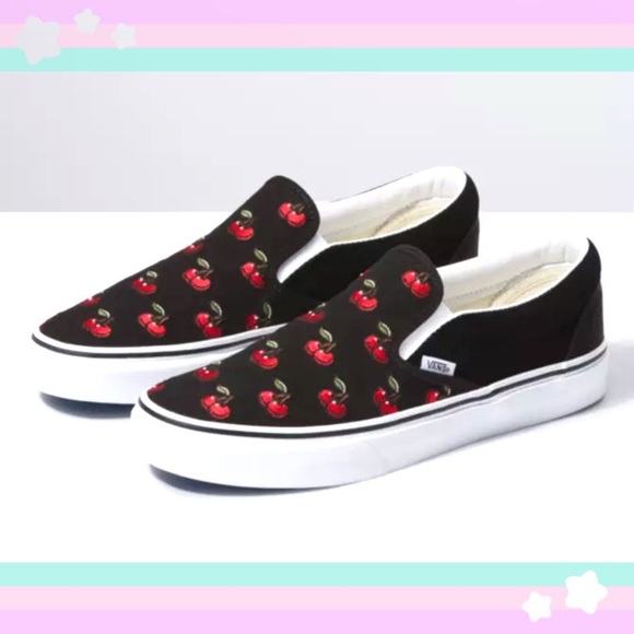 vans shoes cherry